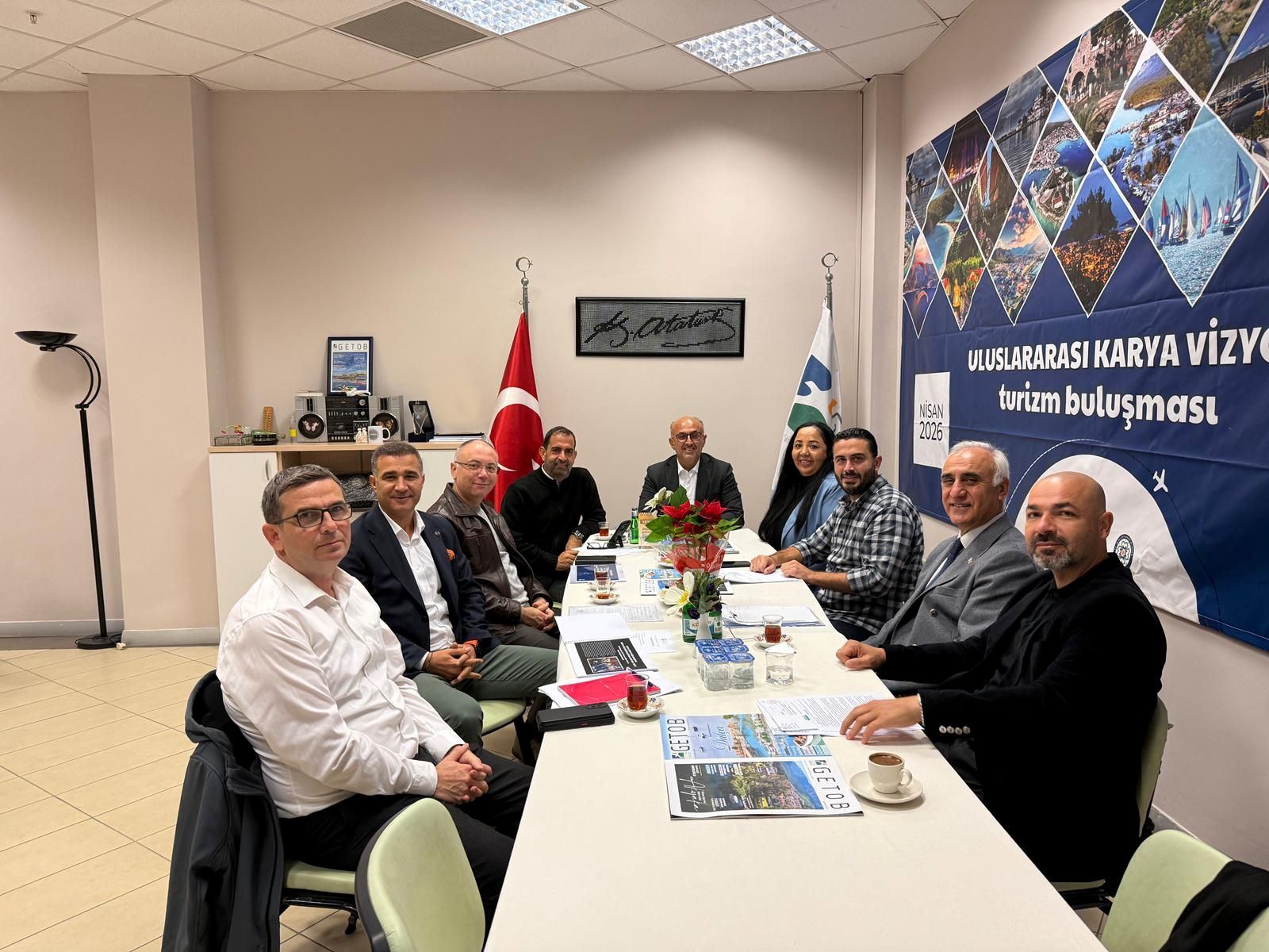 GETOB Yönetimi ile İş Bankası Bölge Müdür Yardımcısı  Sayın Volkan Elçi, Şube Müdürü Sayın Mustafa Kıntır ve Portföy Yöneticisi Sayın Barış Taşkan Görüşmesi